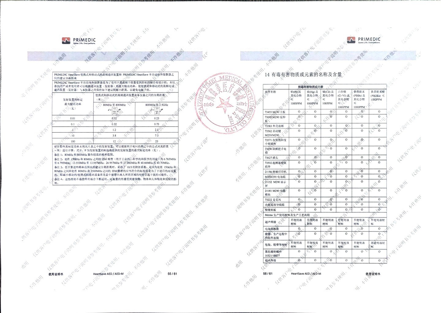 普美康AED半自动体外除颤器HeartSave PAD(M250)便携除颤仪+无屏立柜 详情图 47