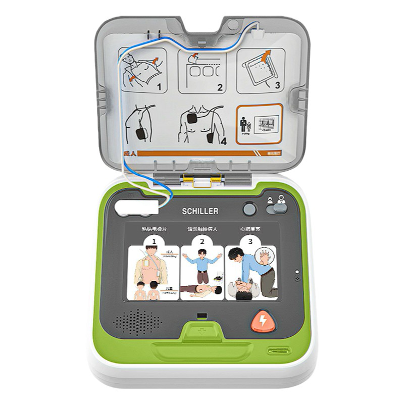 席勒 AED-N1半自动体外除颤器便携式除颤仪家用医用车载心脏急救+立柜 详情图 6