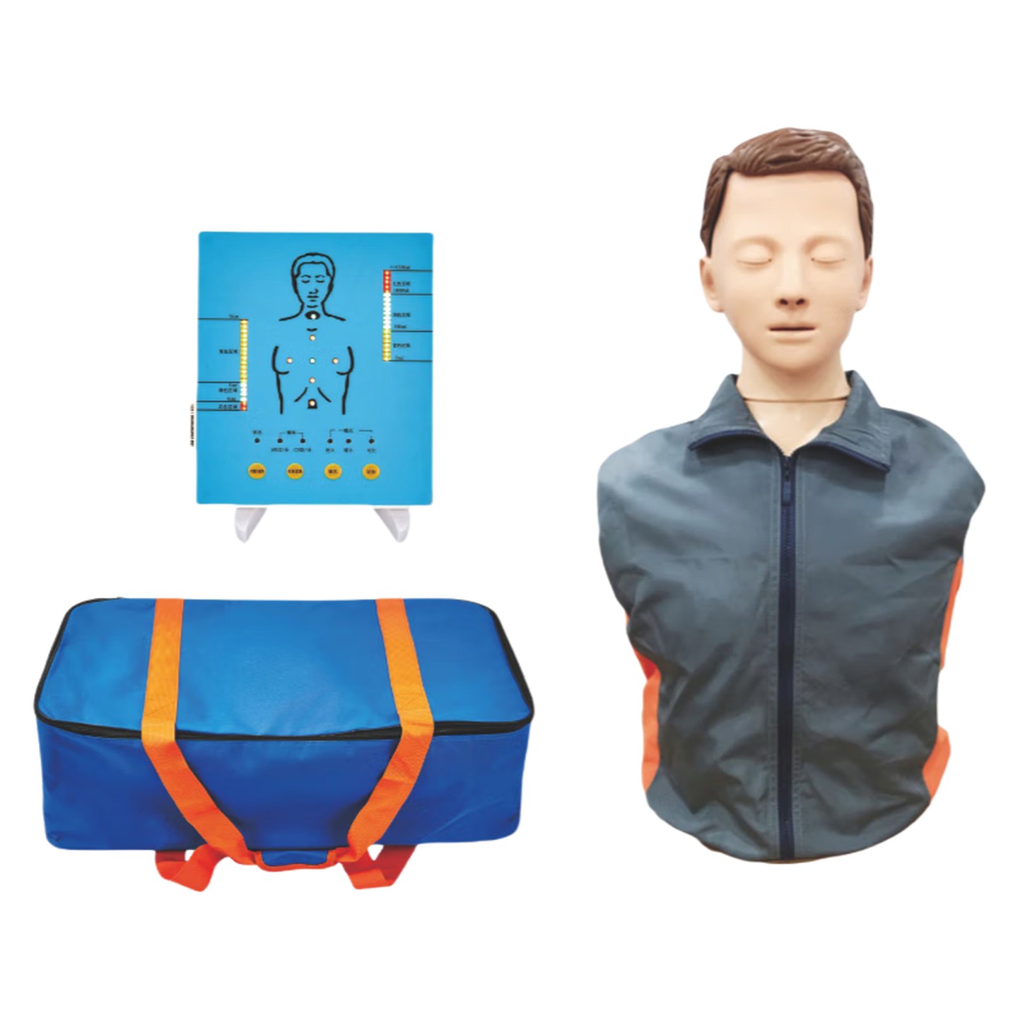 懿模YM-CPR190S高级半身心肺复苏培训训练模拟人电子监测语音提示