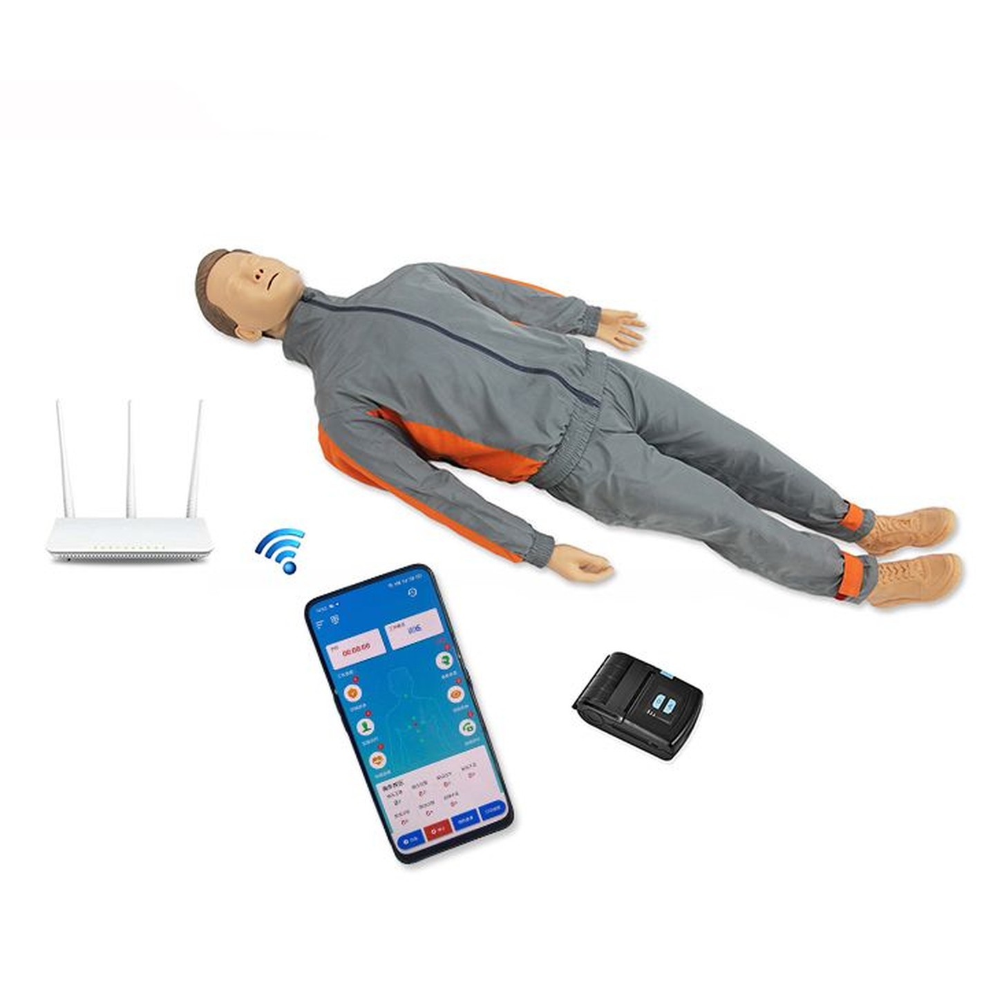 懿模YM-CPR700S数字化移动交互式心肺复苏模拟人（手机款）