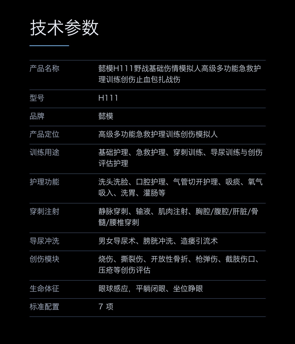 懿模H111野战基础伤情模拟人高级多功能急救护理训练创伤止血包扎战伤 详情图 4